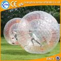 Cuerdas coloridas dentro de la bola de zorb inflable de la buena calidad / el tamaño humano clasificaron el alquiler de la bola del hámster